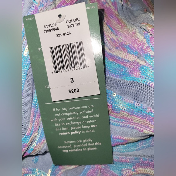 B Smart Sleeveless Sequin Scroll Bodycon Dress Sky Blue. Juniors 3. Brand New. - Picture 10 of 11